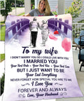 Romantic Velveteen Plush Blanket - Perfect Gift for Wife, Cozy Home Decor, Wedding Anniversary, Love Expression, Soft Throw