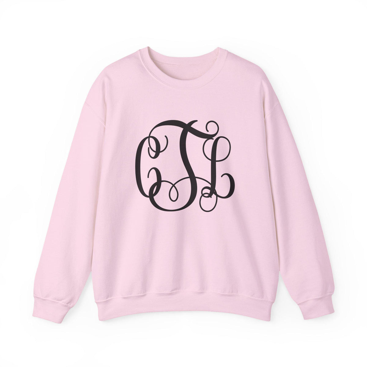 Elegant Personalized Monogram Crewneck Sweatshirt, Custom Sweatshirt, Casual Wear, Gift for Her, Cozy Fashion