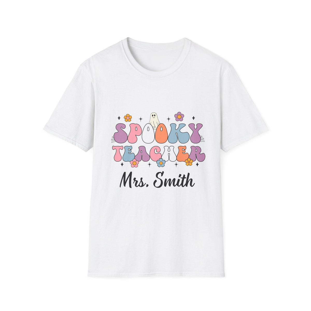Spooky Teacher T-Shirt Halloween Apparel Unisex Graphic Tee Teacher Gift Fall Fashion Cute Classroom Shirt