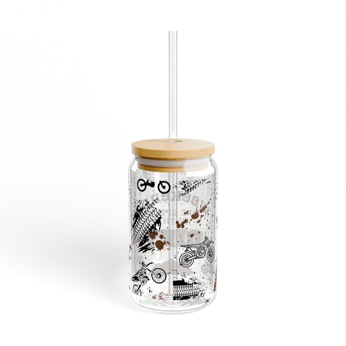 Weekends Are Spent in the Dirt Sipper Glass, gift for dad, glas with bamboo lid