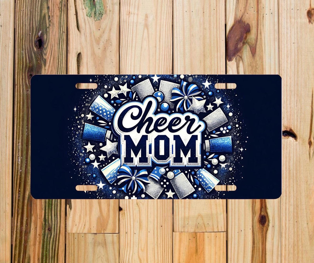 Personalized Cheer Mom License Plate: Aluminum Car Accessories