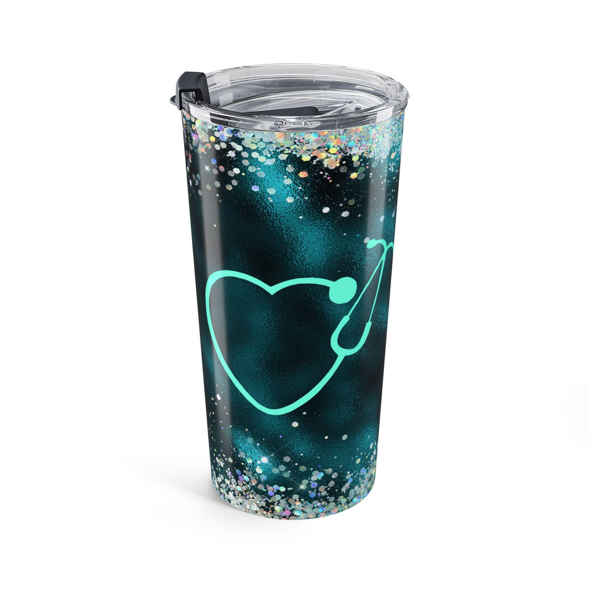 Glitter Dr Travel Tumbler - Sparkly 20oz Mug, Insulated Cup, Gift for Doctor, Nurse, Medical Professional, Graduation, Christmas, Birthday