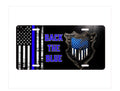 Back The Blue License Plate: Police Support Car Accessory