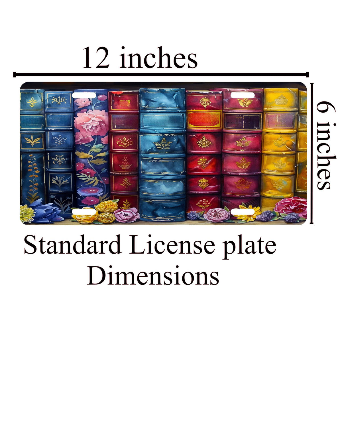 Personalized Book Lover License Plate: Literary Car Tag