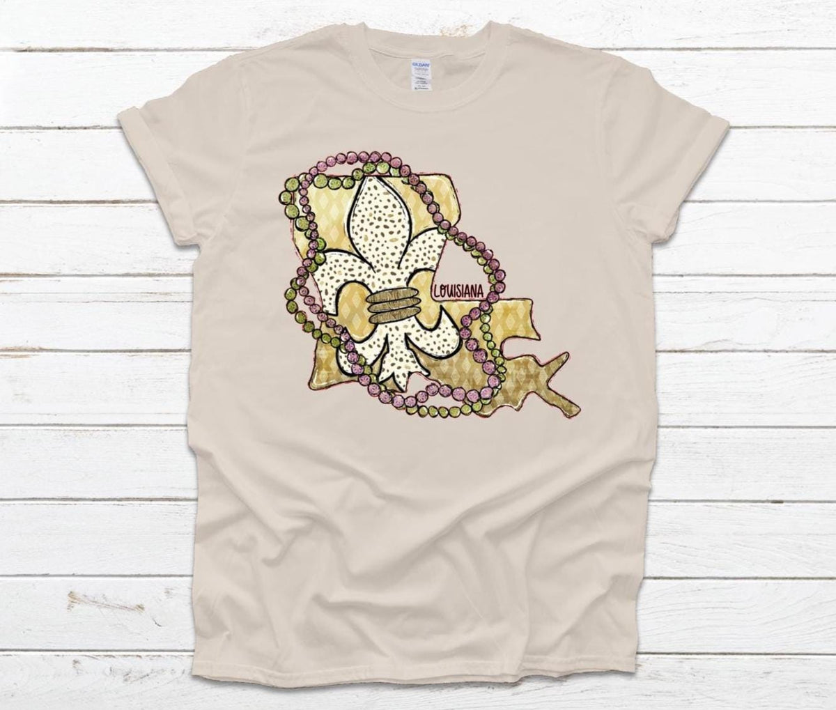 Louisiana Fleur-de-Lis T-Shirt: Southern Pride Comfort Fit