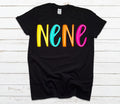 Custom Grandma T-Shirt: Bright Neon Personalized Nana Gift