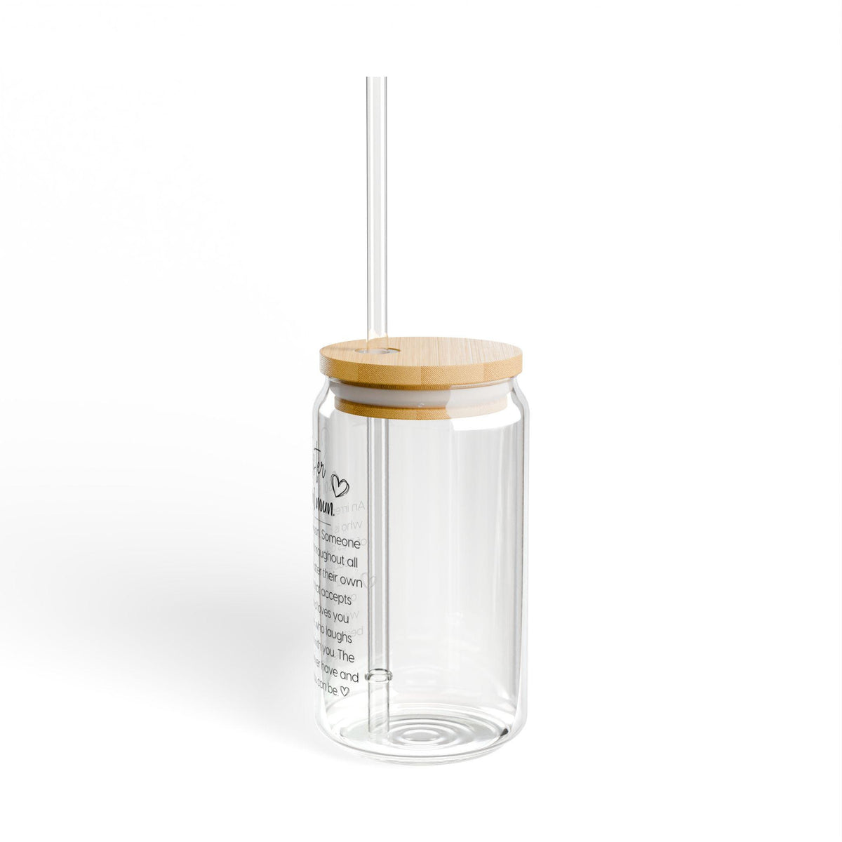 Soul Sister definition Sipper Glass | 16oz, Soul sister gift with bamboo lid and straw