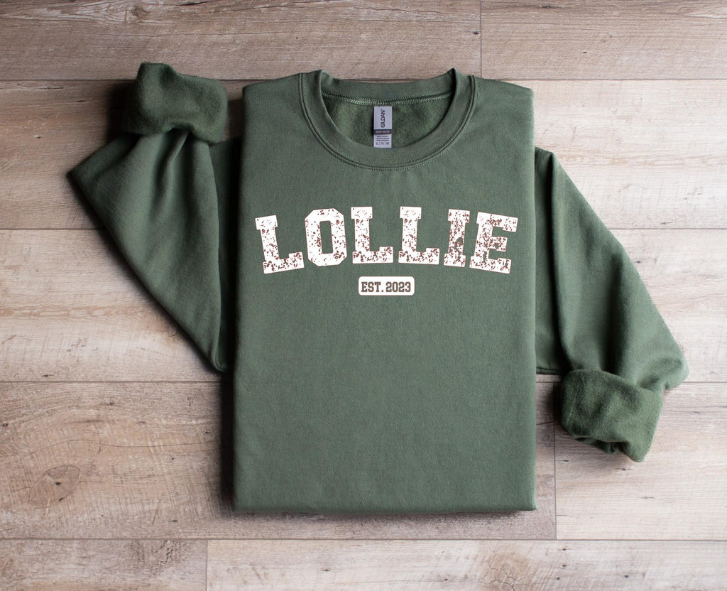 Custom Sweatshirt, Lollie Sweatshirt, Nene Sweatshirt, Women clothing, Custom mothers day gift, Personalized women's gift