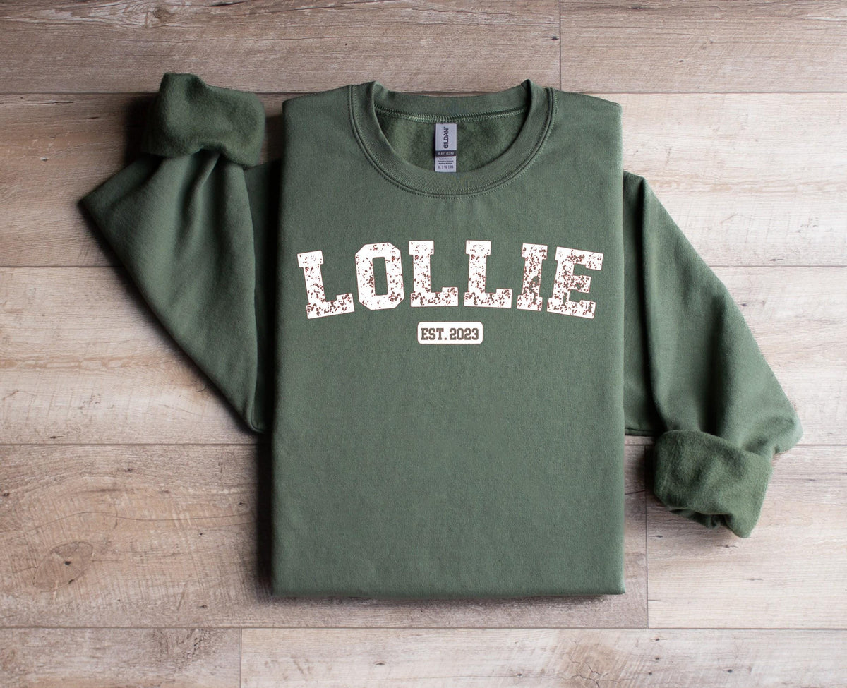 Custom Sweatshirt, Lollie Sweatshirt, Nene Sweatshirt, Women clothing, Custom mothers day gift, Personalized women's gift