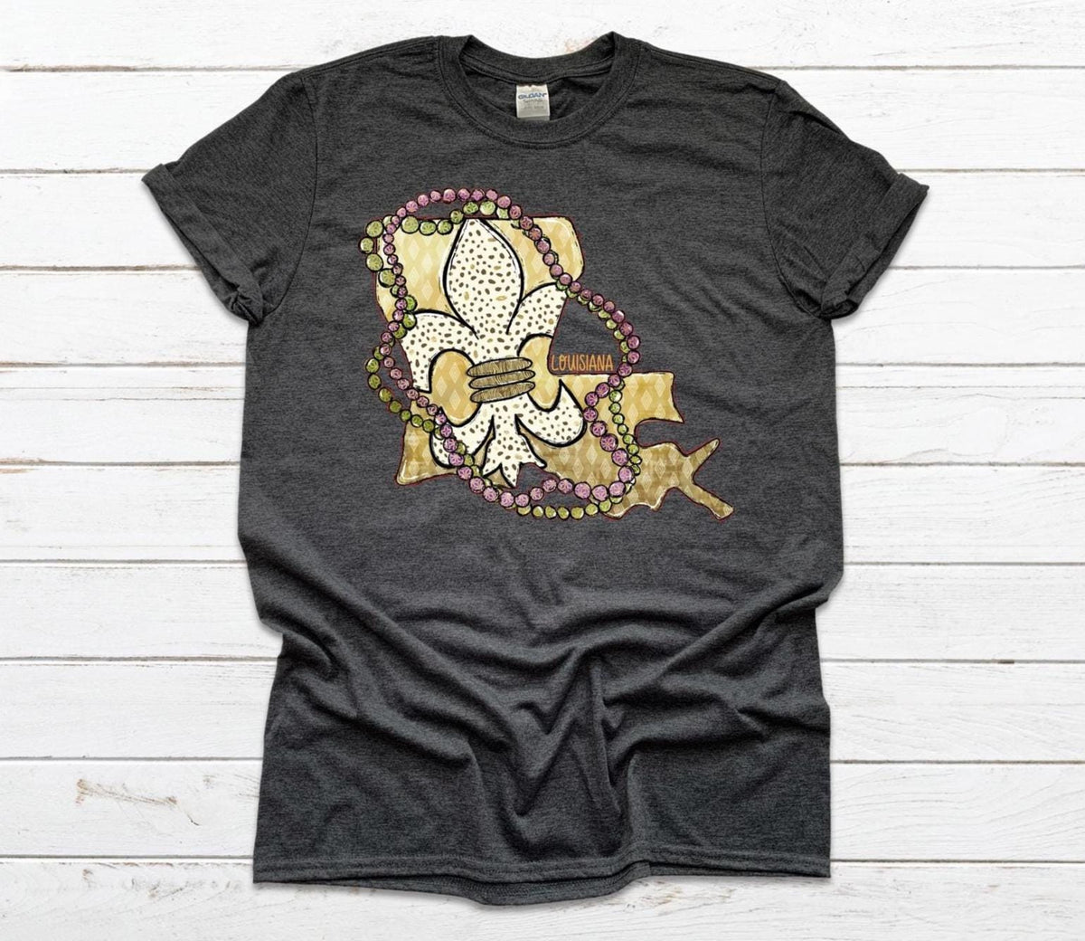Louisiana Fleur-de-Lis T-Shirt: Southern Pride Comfort Fit