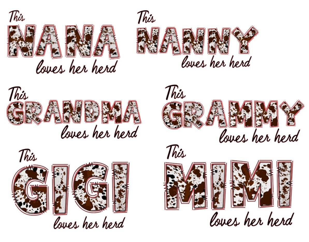 Personalized Grandma Herd Shirt: Custom Nene Gift