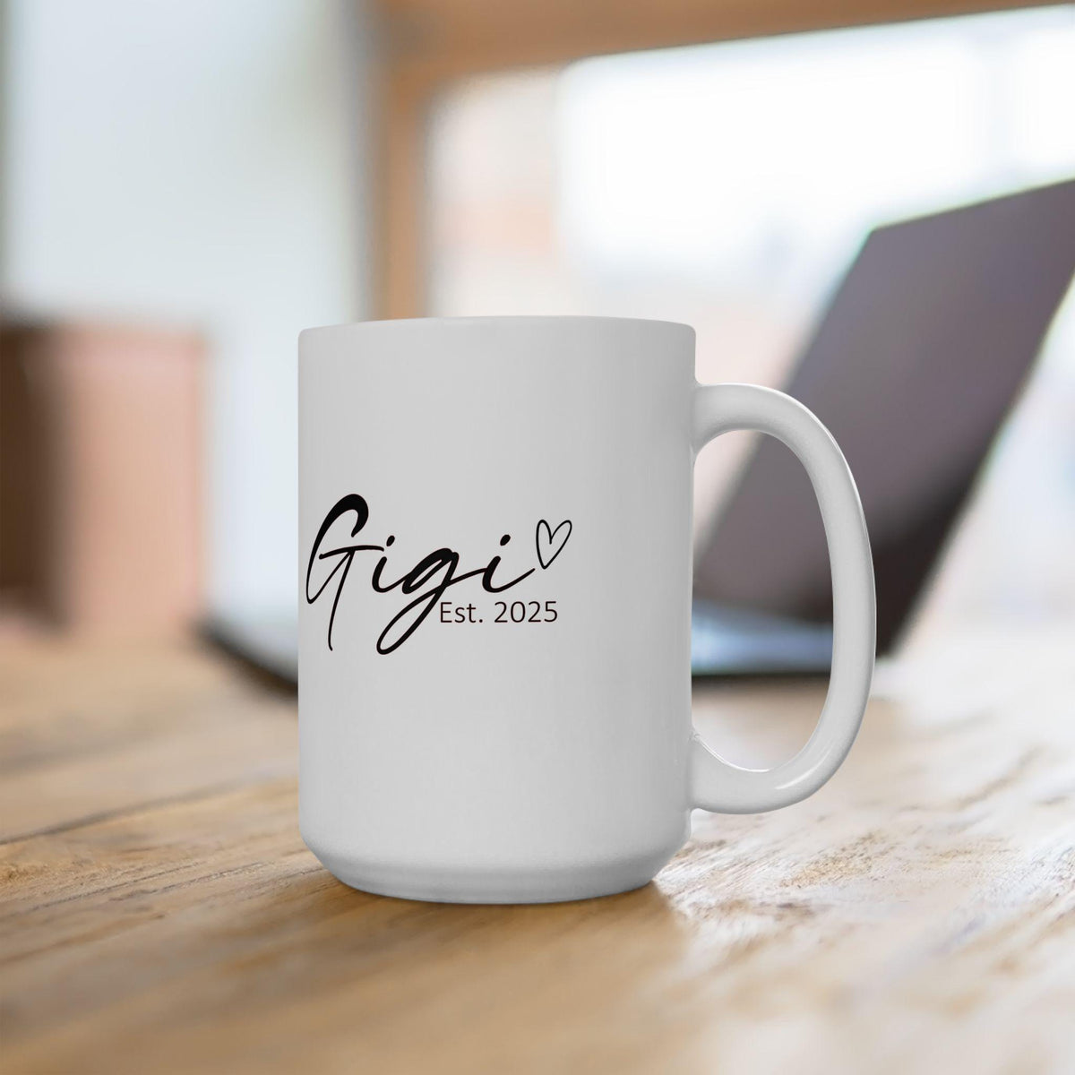 Personalized Ceramic Mug: Est 2025, Custom Coffee Cup, Unique Decor