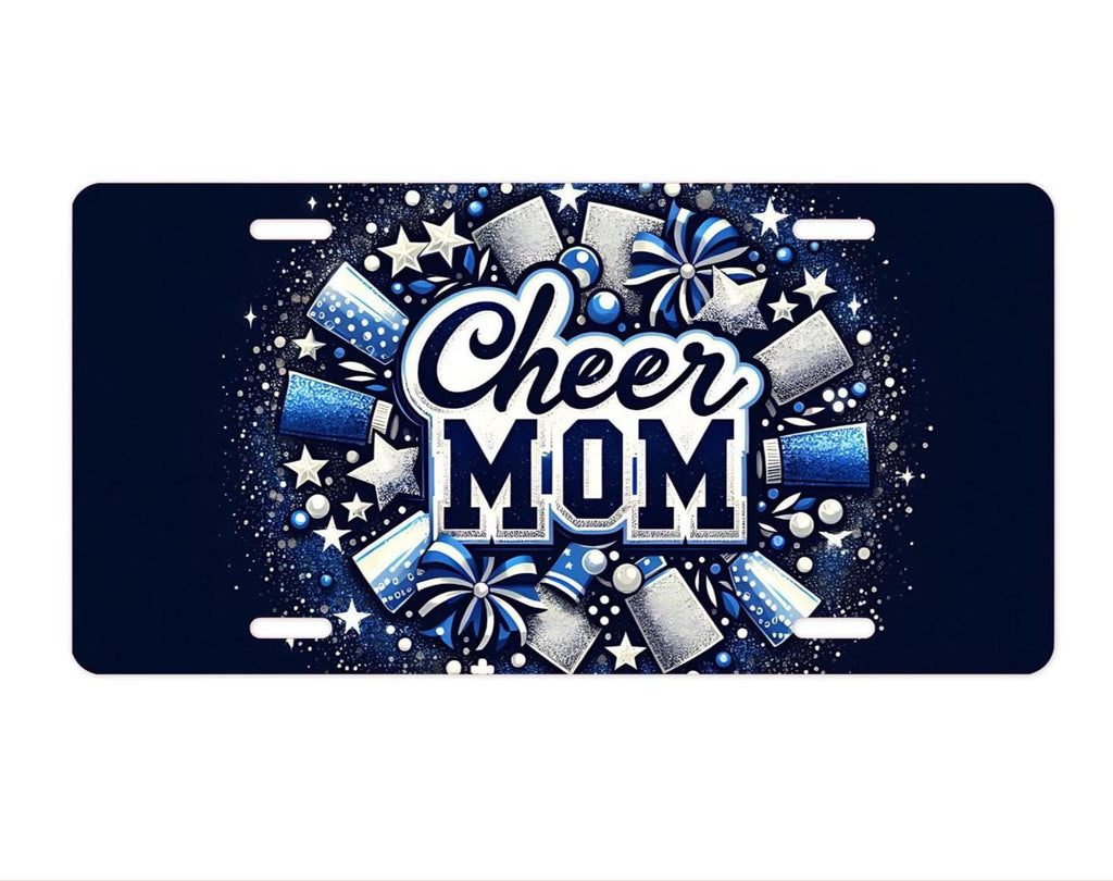 Personalized Cheer Mom License Plate: Aluminum Car Accessories