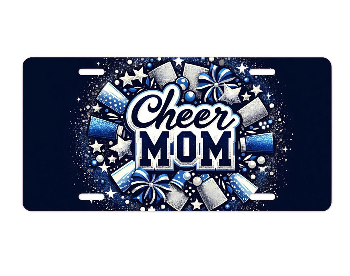 Personalized Cheer Mom License Plate: Aluminum Car Accessories