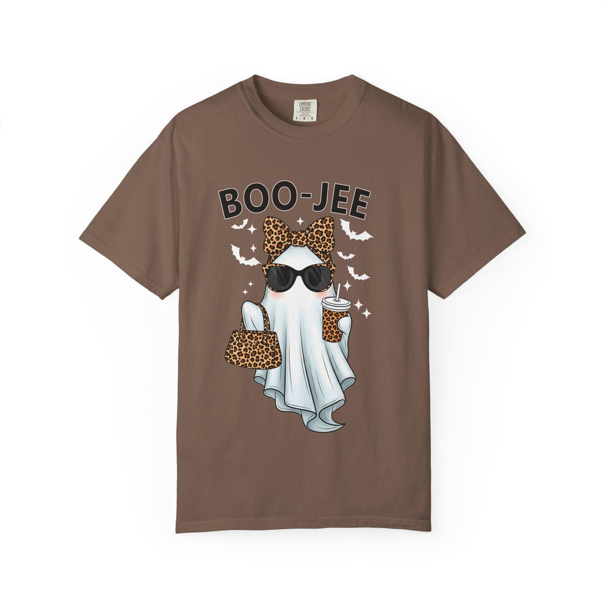Boo-Jee Ghost T-Shirt: Unisex Garment-Dyed Cotton Halloween Tee