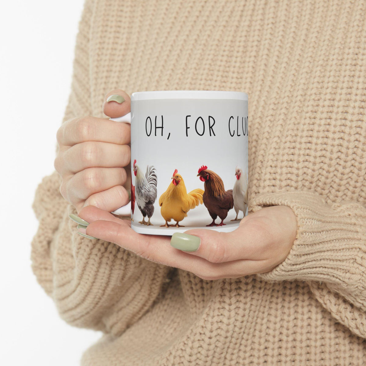 Charming Chicken Mug: Funny Poultry Lover Gift, Rustic Farmhouse Decor